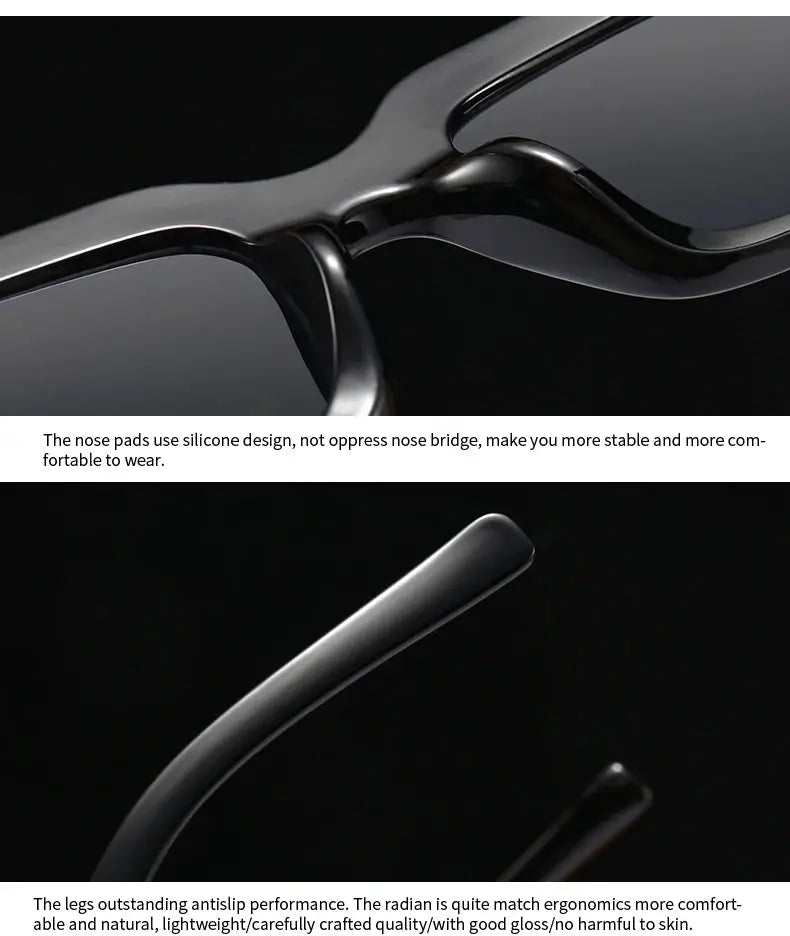 931 Export Cross-Border Popular Sunglasses European and American Street Photography Ins Popular Model Square Sunglasses - Suncollections