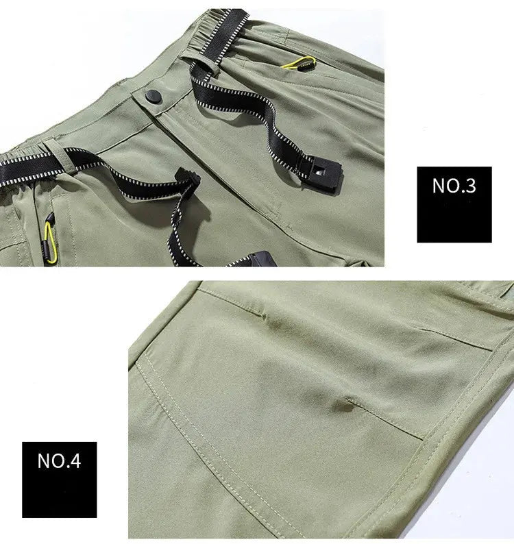 Men Spring Stretch Waterproof Casual Pants Summer Breathable Quick Dry Outdoor Male Hiking Camping Tactical Cargo Long Trousers Suncollections