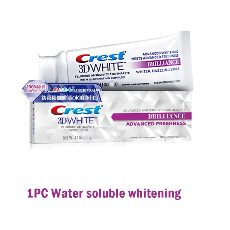 Crest 3D Toothpaste Mousse White Brilliance Advanced Bleaching Toothpaste Activated Charcoal - Suncollections