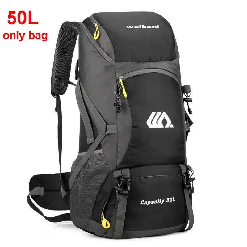 50L Travel Backpack Camping Men Large Hiking Bag Tourist Rucksack Waterproof Outdoor Sports Climbing Mountaineering Bag Luggage - Suncollections