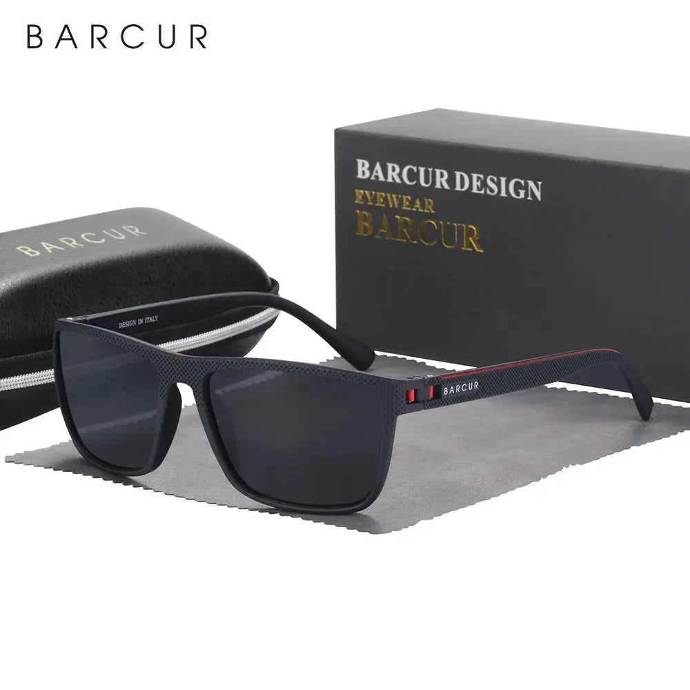 BARCUR Outdoor Sunclasses for Men Polarized FishingTravel TR90 Light Weight Sun Glasses Women Eyewear Accessory Oculos - Suncollections