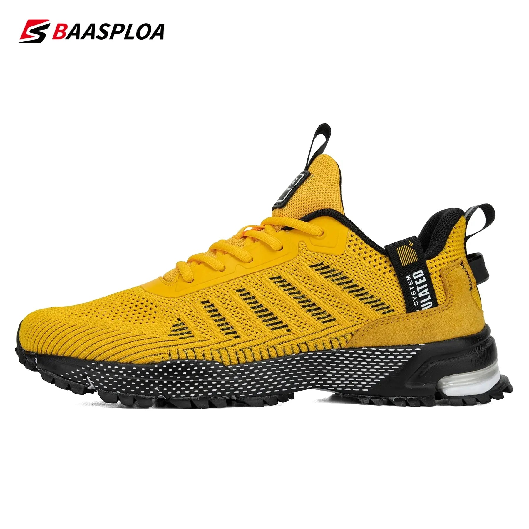 Men's Running Shoes Baasploa Male Sneakers Shoes Breathable Mesh Outdoor Grass Walking Gym Shoes For Men Plus Size 41-50 Suncollections
