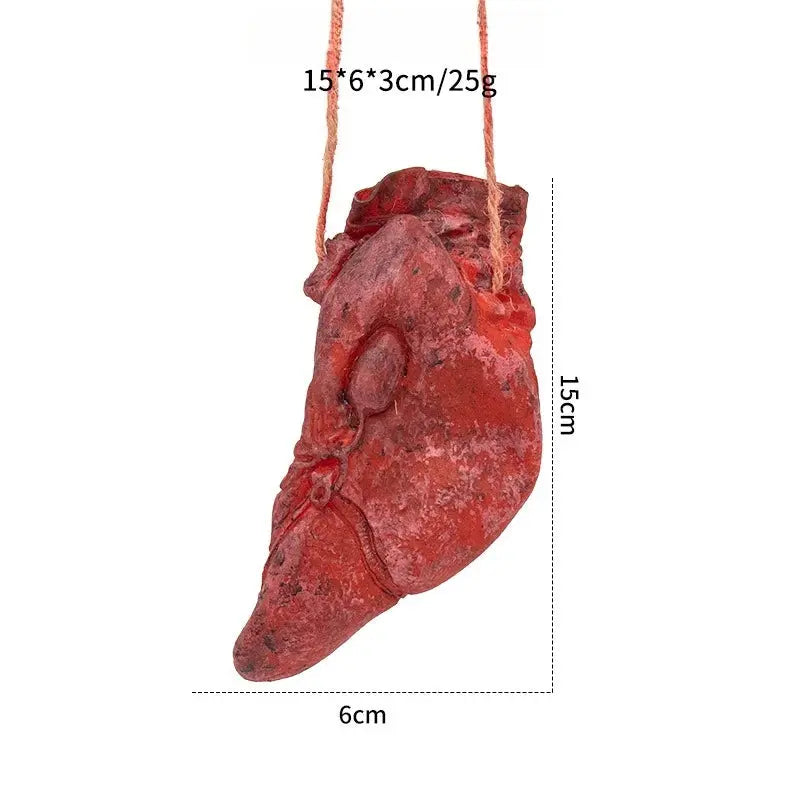 Hanging Pendant Scary Bloody Eyeball Finger Hanging Props Horror Halloween Ornament  Haunted House Halloween Party Scary Props Suncollections