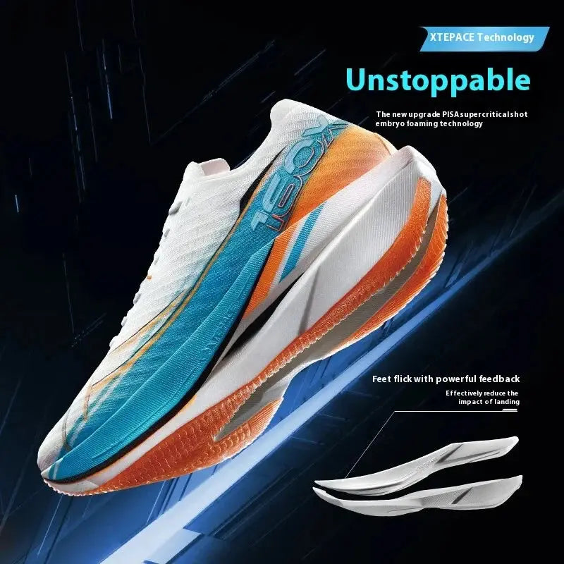 Xtep 160X 6.0 Running Shoes Professional Marathon PB Carbon Plate For Men 2024 Cushioning Shock Absorption Sneakers 976319110057 Suncollections