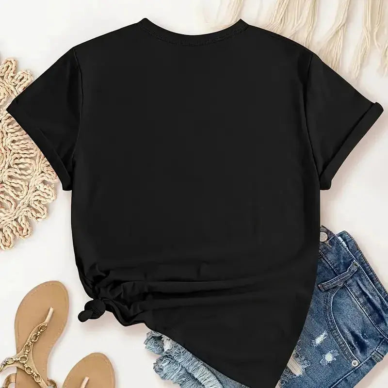 Women Tops O-neck Sexy Black Tees Kiss Lip Funny Summer Female Soft T Shirt Lips Watercolor Graphic T Shirt Top9180 - Suncollections