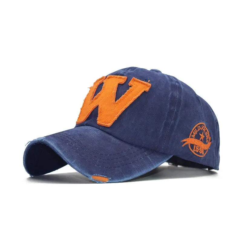 W Letter Baseball Cap - Suncollections