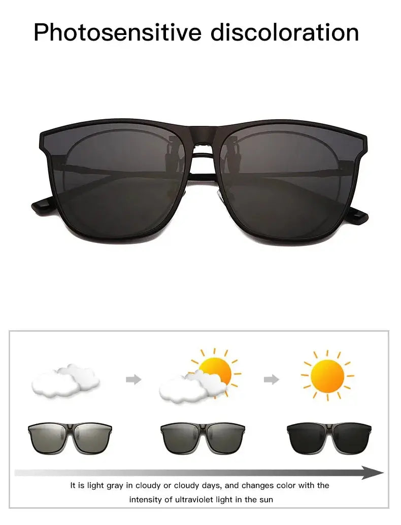 Polarized Clip On Sunglasses Men Car Driver Goggles Night Vision Glasses Anti Glare Vintage Square Glasses Oculos - Suncollections