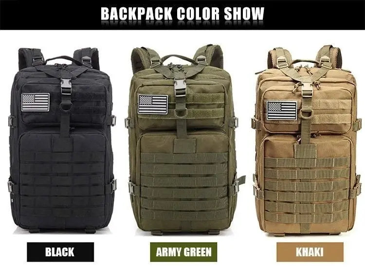 50L Man Tactical Backpacks Outdoor Traveling Bag - Suncollections