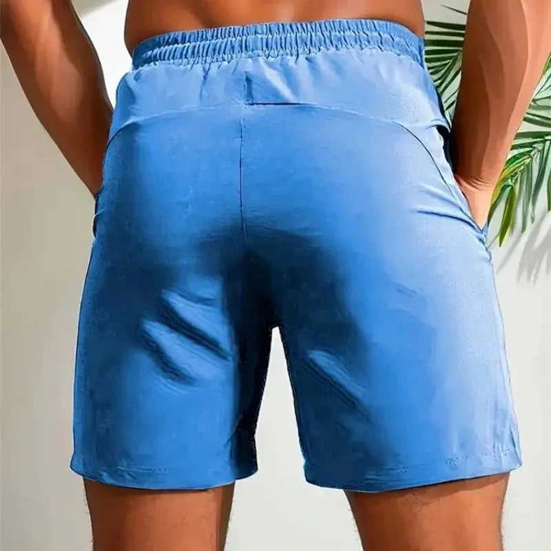 UETEEY Summer Shorts Men Gym Sport Running Squat Fitness Workout Man Short Pants Breathable Quick-drying Drawstring Mens Shorts Suncollections