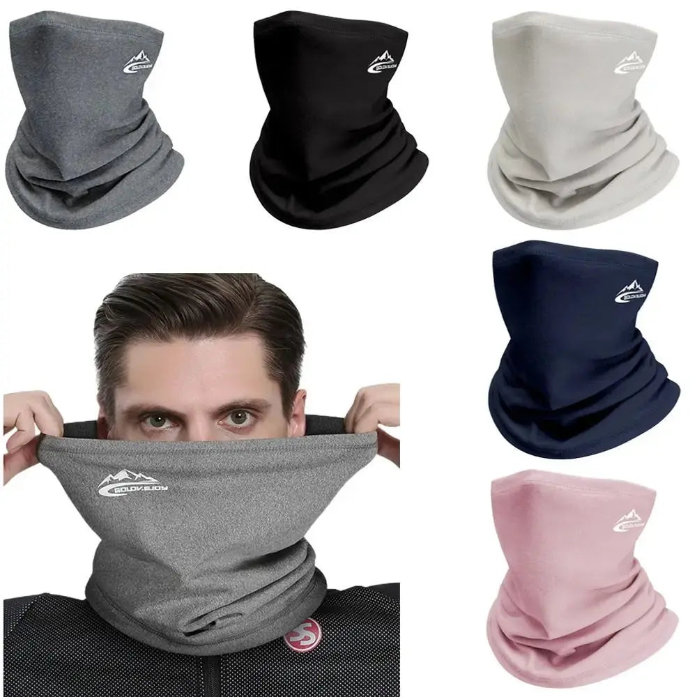 Men Women Winter Sports Bandana Running Velvet Thermal Neck Warmer Ski Hiking Cycling Riding Snowboard Scarf Windproof Headgear - Suncollections