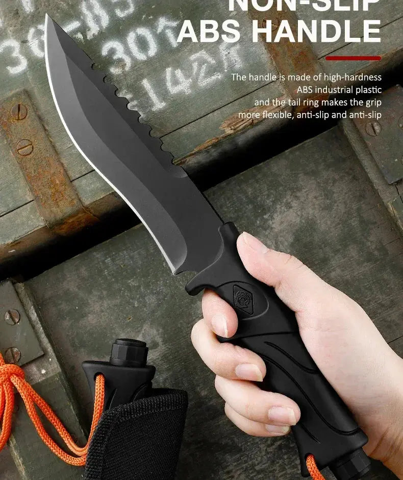 Outdoor Camping Tactical Straight Knife, Portable Outdoor Tool Knife - Suncollections