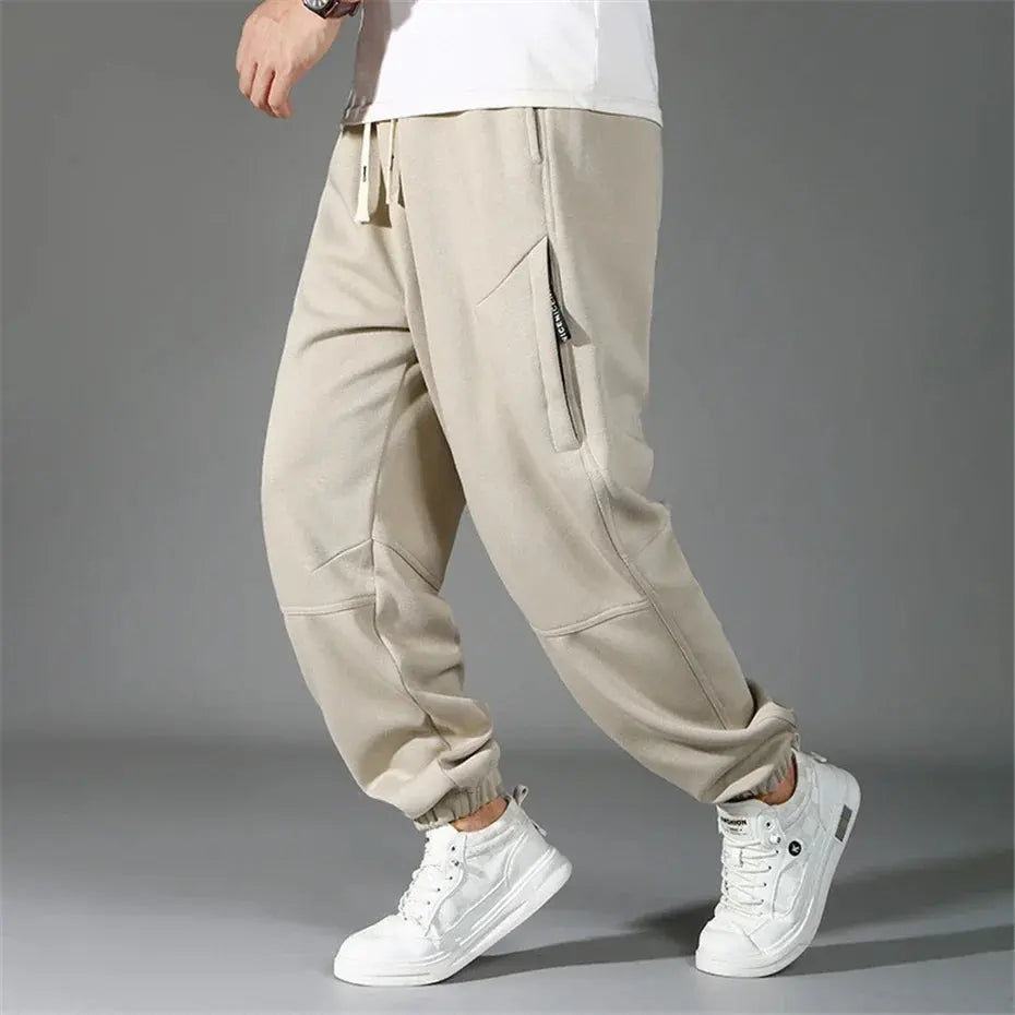 Extra Big Size Men's Pants Elastic Waist Loose Fit Jogger Male Spring Plus Large Sweatpant Fat 12XL Baggy Sport Trouser 10XL 9XL Suncollections