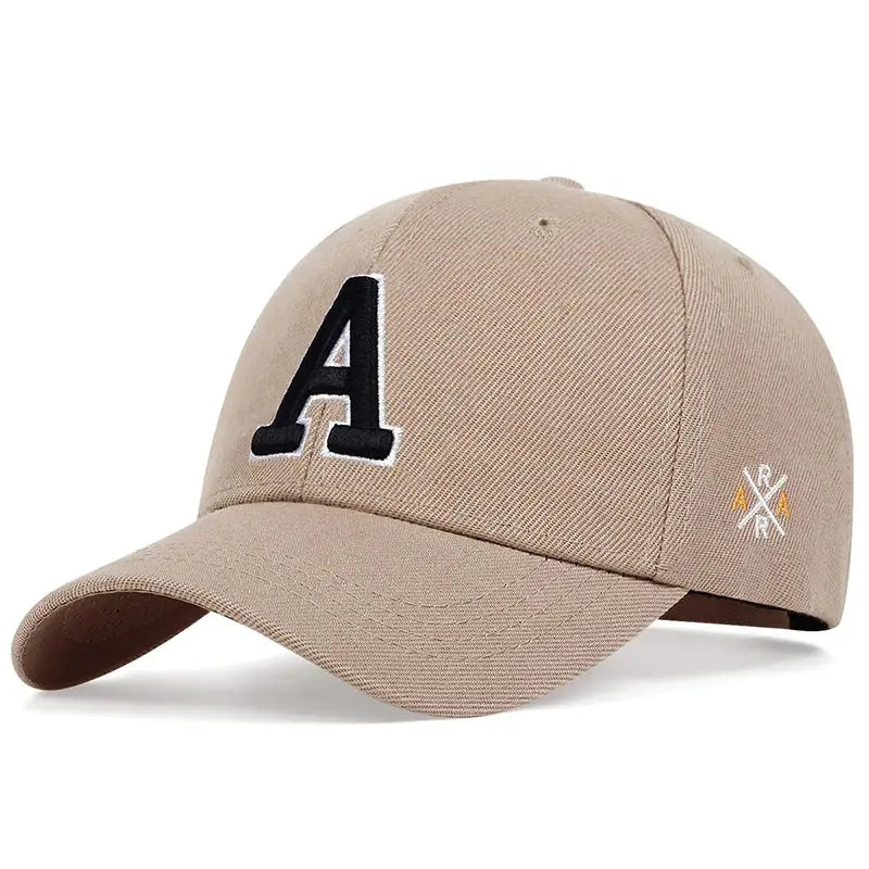 A Letter Side Ar Embroidery Baseball Caps - Suncollections