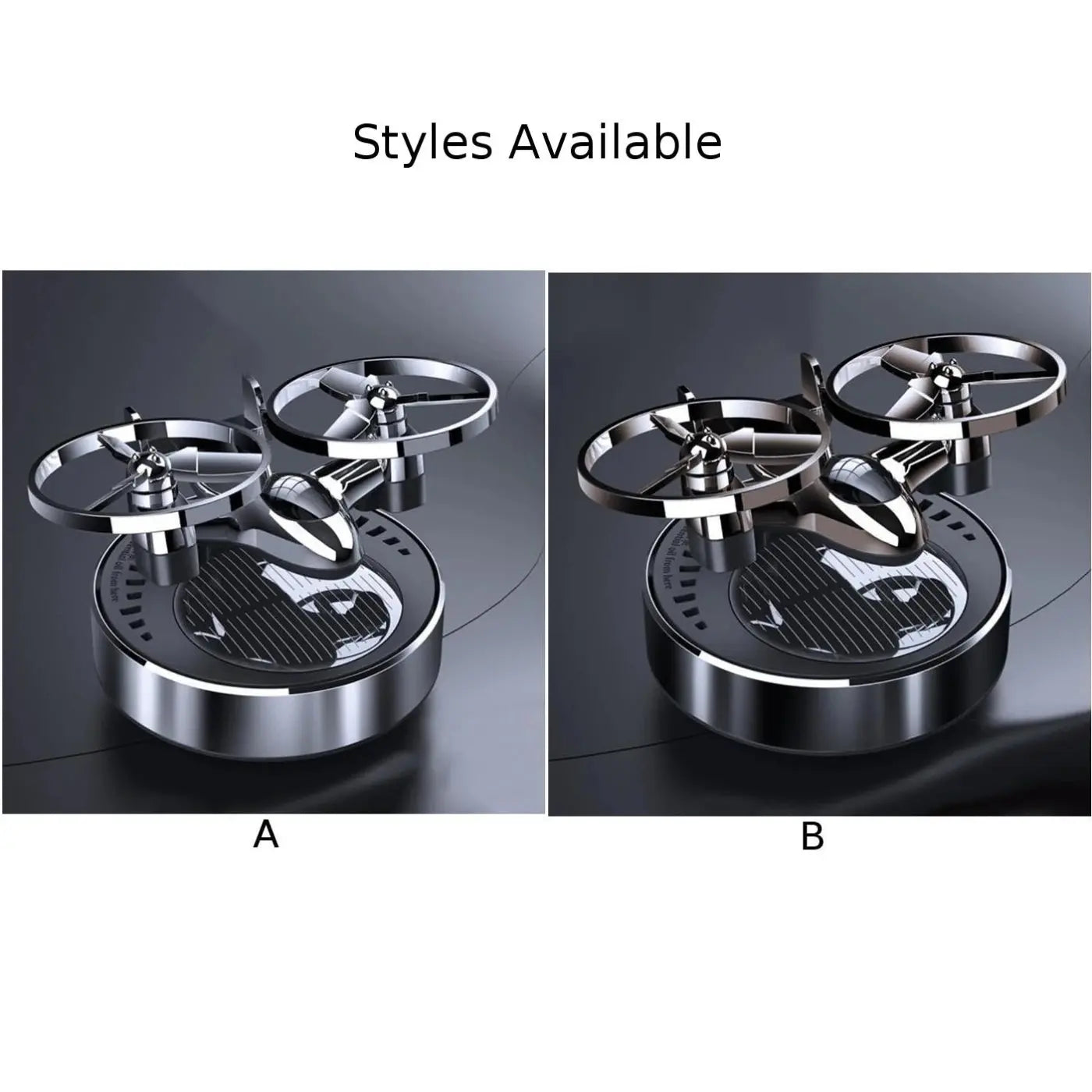Solar Aircraft Car Decoration Ornaments Solar Powered Rotation Helicopter Car Energy Air Freshener Fragrance Diffuser - Suncollections