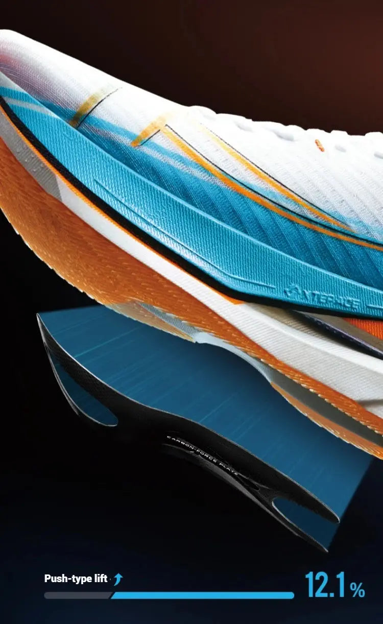 Xtep 160X 6.0 Running Shoes Professional Marathon PB Carbon Plate For Men 2024 Cushioning Shock Absorption Sneakers 976319110057 Suncollections