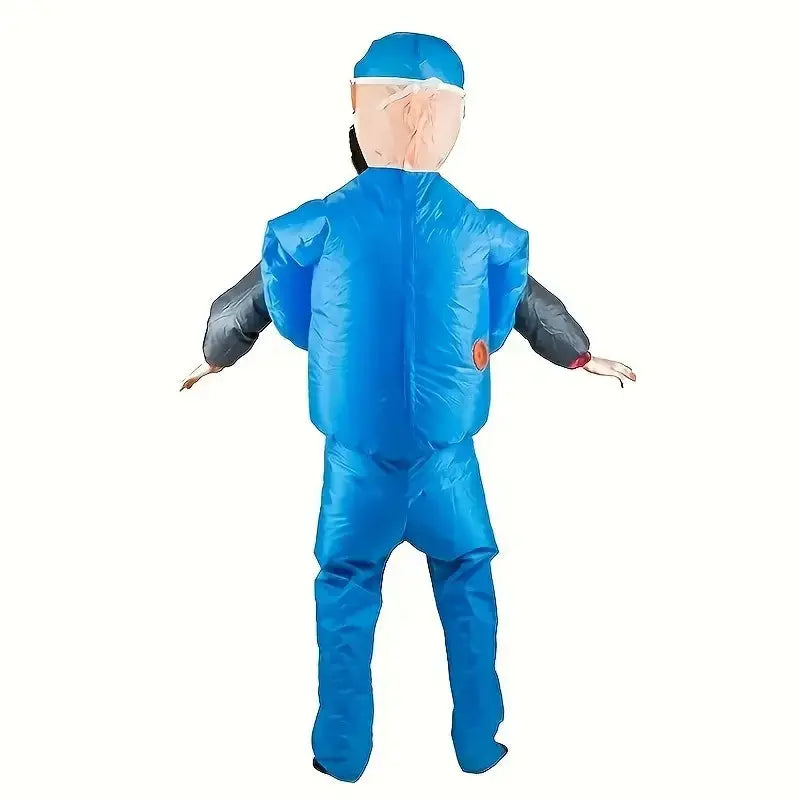 Terrifying Doctor Inflatable Suit Bloody Terrifying Amputation Doctor Inflatable Suit Halloween Carnival Party Funny Costume Suncollections