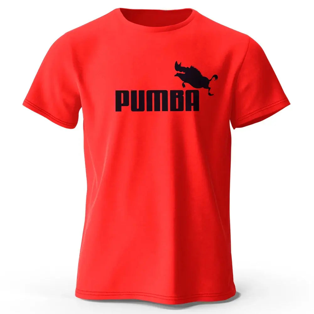 Joke The Pumba Printed Men's T-Shirt 100% Cotton Oversized Funny Graphic Tees for Men Summer Tops - Suncollections