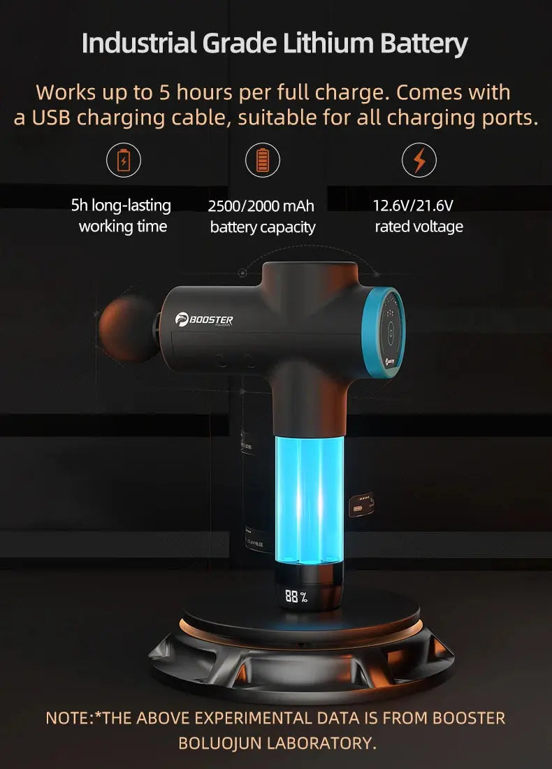 BOOSTER M2-12V LCD Display Massage Gun Professional - Suncollections