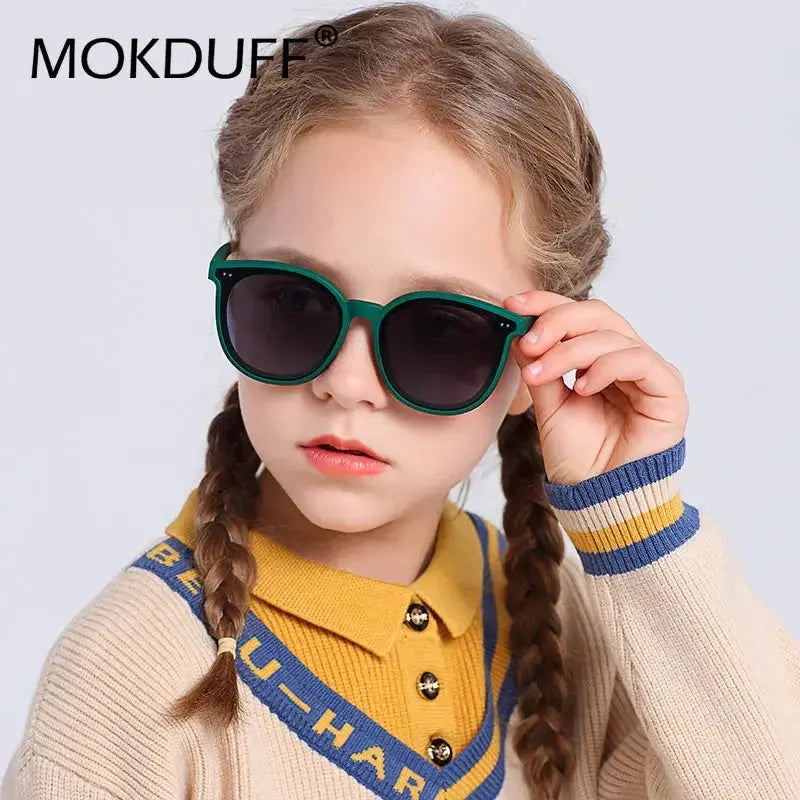 3-12 Years Kids Polarized Sunglasses Boys' Cool Girls Soft TPEE Frame Cat Eye Design Fashion Sun UV400 Protection Oval Glasses - Suncollections