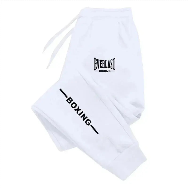 2025 Autumn Winter EVERLAST Printed Running Pants Men Women Outdoor Sports Fitness Pants Jogging Fleece Casual Sports Pants Suncollections