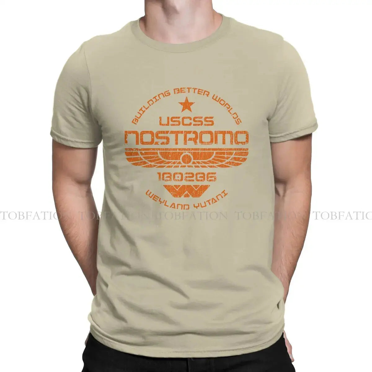 USCSS Nostromo TShirt For Men Alien UFO Clothing Fashion T Shirt 100% Cotton Soft Printed Fluffy - Suncollections