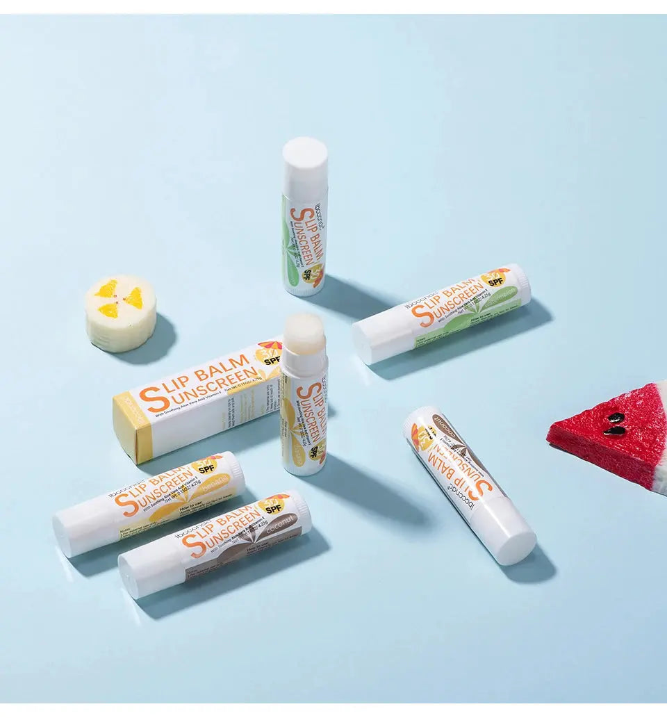 1 Piece Sunscreen Lip Balm SPF 30 UVA Protection Lips Moisturizer Watermelon Coconut Banana Flavor Colorless Lipstick Sun Care - Suncollections