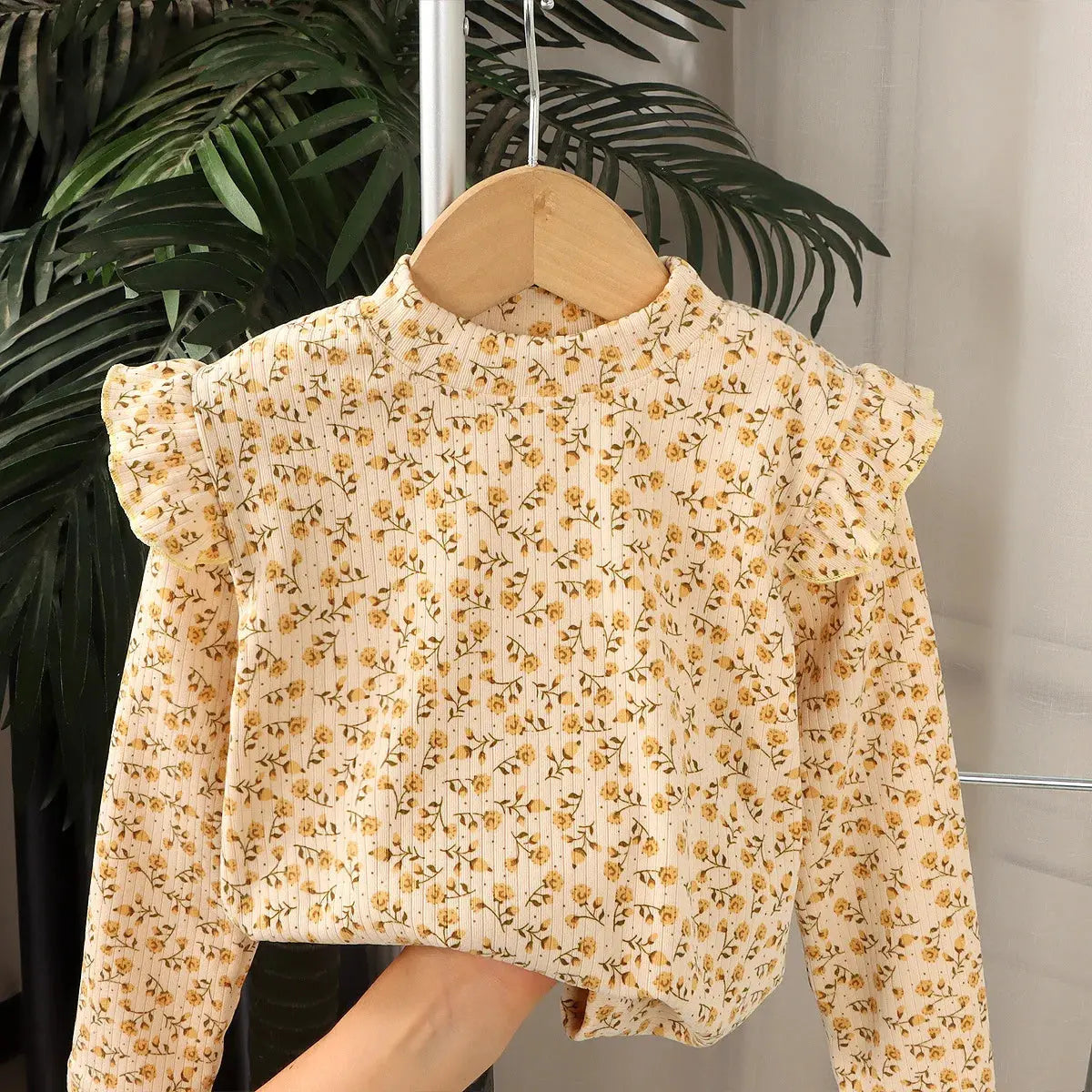 Kids Long Sleeved Undershirt Girls Cute Floral Dots T-shirt 2-10T Children Boys Sweet Tops Bottoming Shirt  t shirt for kids boy - Suncollections