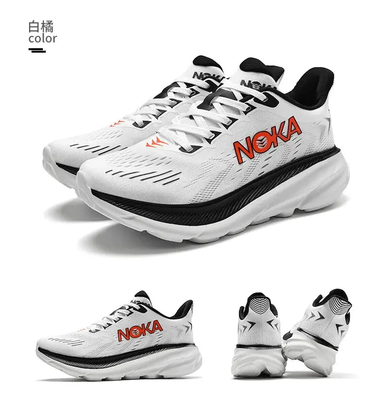 Marathon Carbon Plate Air Cushion Men Sports Running Shoes Breathable Lightweight Women's Comfortable Athletic Nonskid Sneakers Suncollections