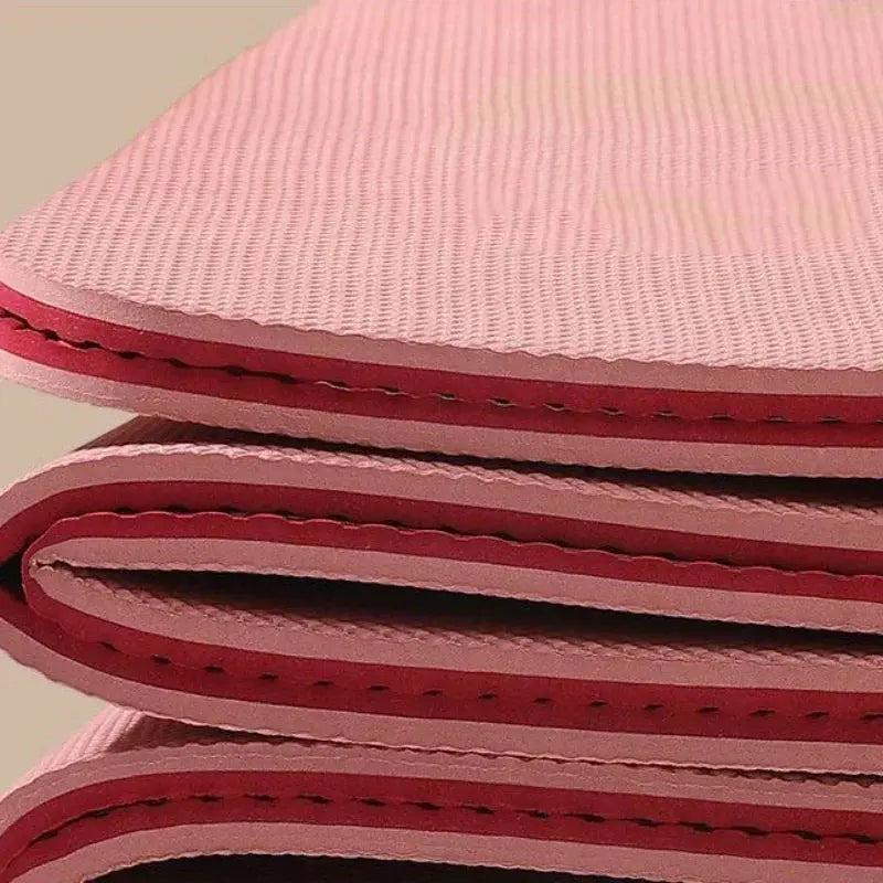 Foldable Yoga Mat Eco Friendly TPE Folding Travel Fitness Exercise Mat Double Sided Non-slip for Yoga - Suncollections