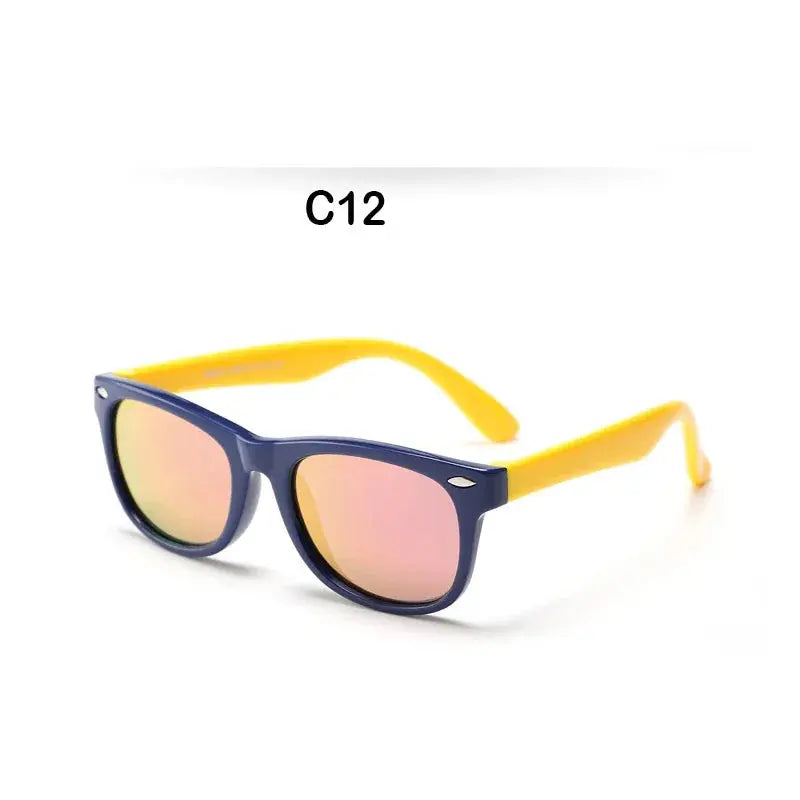 New Polarized Kids Sunglasses TR90 Silicone Boys Girls Sun Glasses Children Baby Outdoors Goggle Shades Eyewear UV400 Age 3-12 - Suncollections