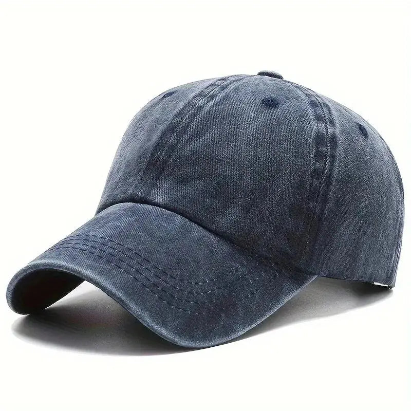 Men Women Unisex Baseball Cap Adjustable Solid Color Casual Hat Stretchy Fabric for Sports Secure Drawstring Closure Dad Hat - Suncollections