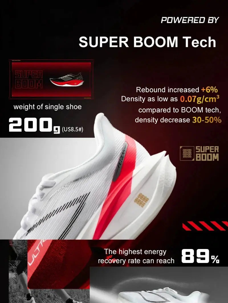 Li-Ning Women FEIDIAN 5 CHALLENGER Racing Running Shoes CARBON-FIBER PLATE BOOM Cushion Sport Shoes Breathable Sneakers ARMV002 Suncollections