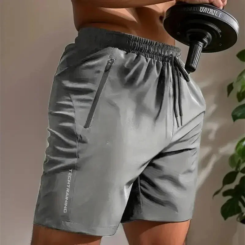 UETEEY Summer Shorts Men Gym Sport Running Squat Fitness Workout Man Short Pants Breathable Quick-drying Drawstring Mens Shorts Suncollections