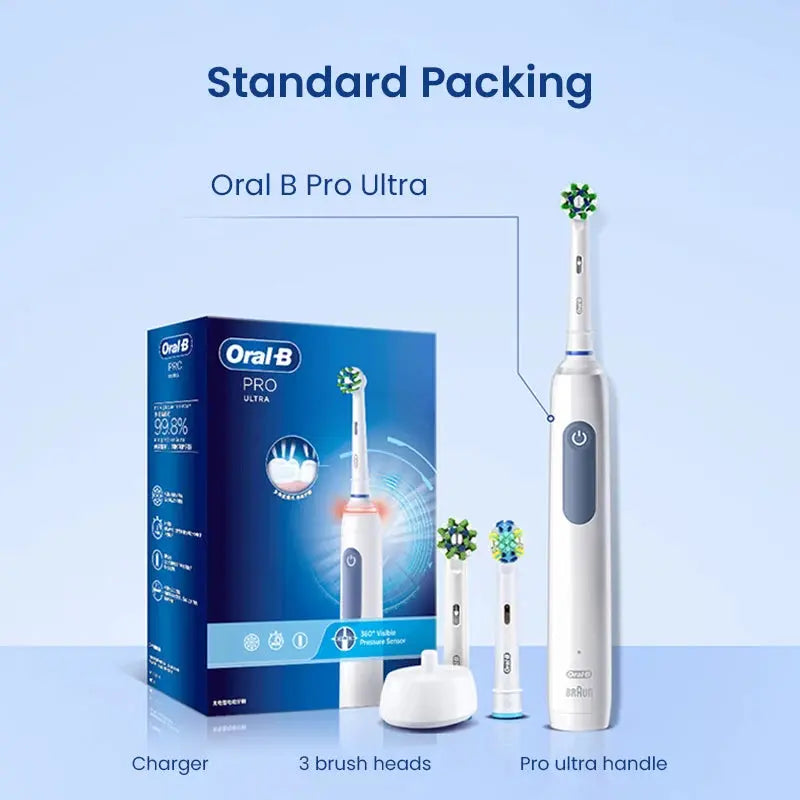 Oral B Pro4 Ultra Smart Sensor Electric Toothbrush 3D - Suncollections