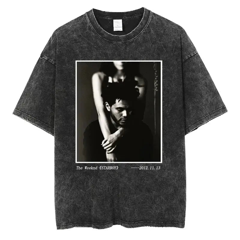 The Weeknd T Shirt Live At SoFi Stadium Graphic Tshirt Cotton Vintage Short Sleeve Tees Hip Hop Music Fans Men Women Clothes - Suncollections