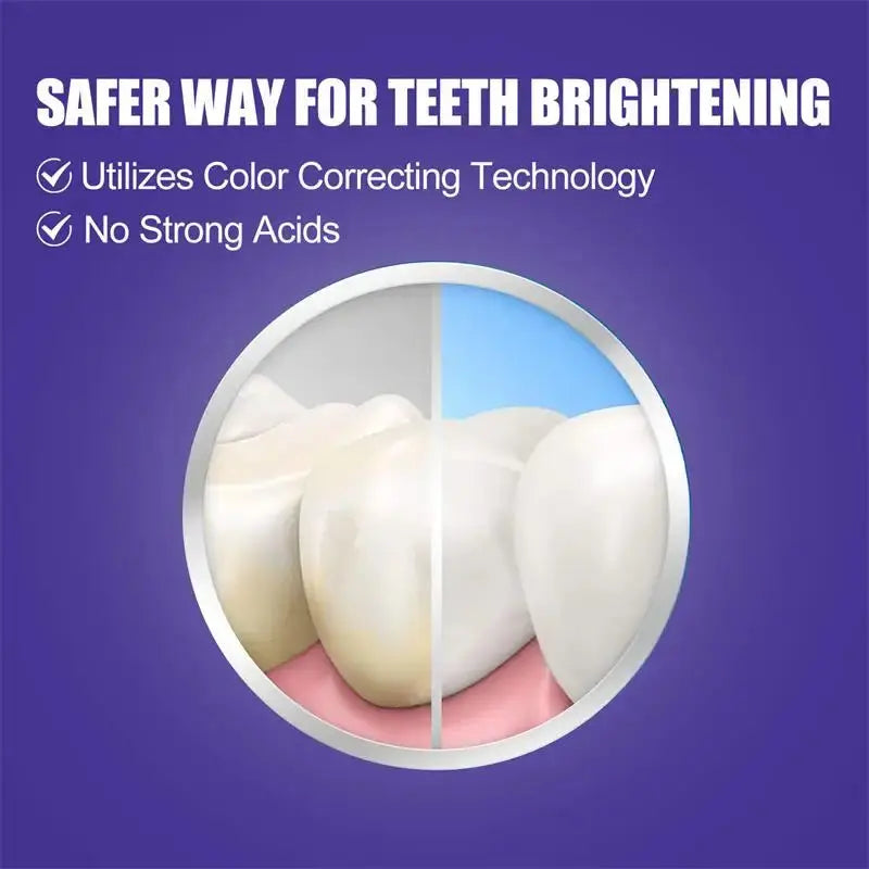 Teeth Cleansing Whitening Toothpaste Whiten Gel Whitener Bleach Removes Stains - Suncollections