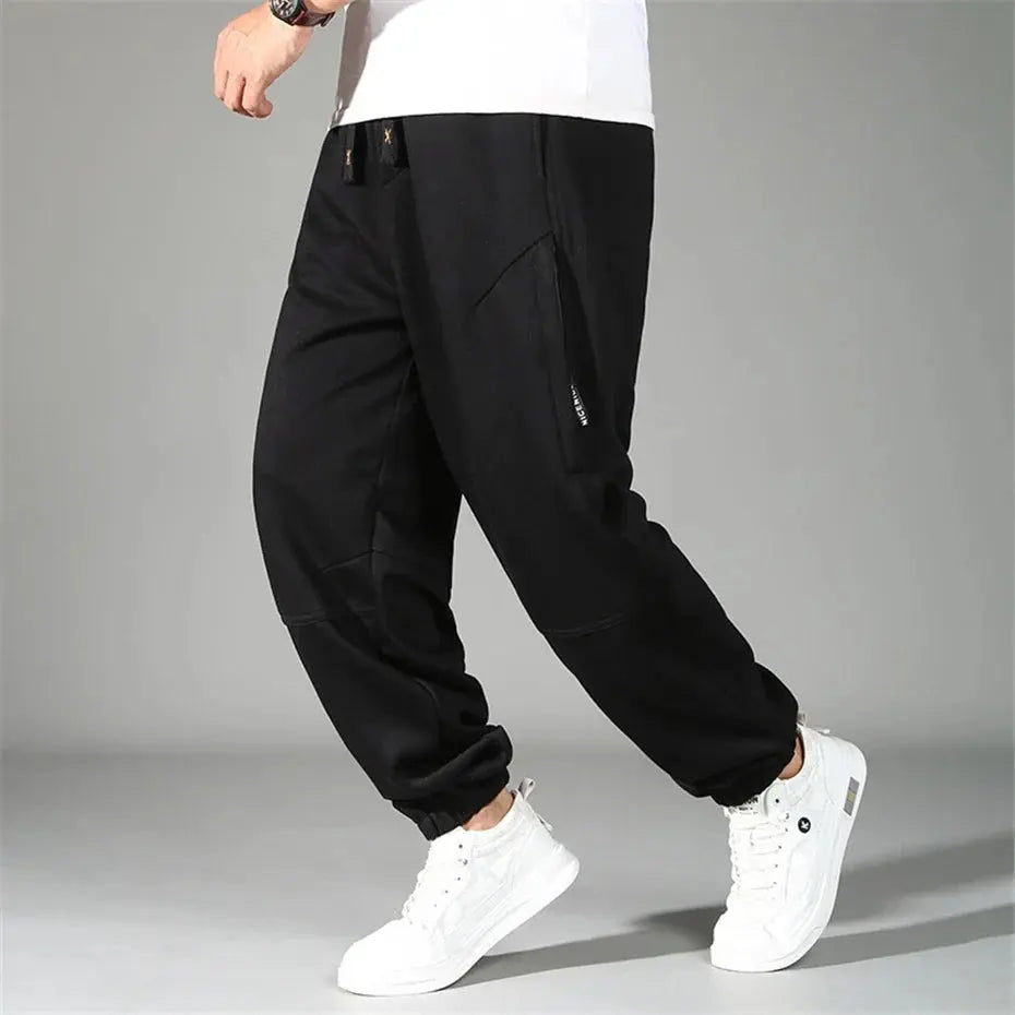 Extra Big Size Men's Pants Elastic Waist Loose Fit Jogger Male Spring Plus Large Sweatpant Fat 12XL Baggy Sport Trouser 10XL 9XL Suncollections
