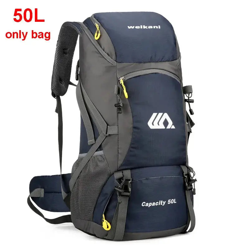 50L Travel Backpack Camping Men Large Hiking Bag Tourist Rucksack Waterproof Outdoor Sports Climbing Mountaineering Bag Luggage - Suncollections
