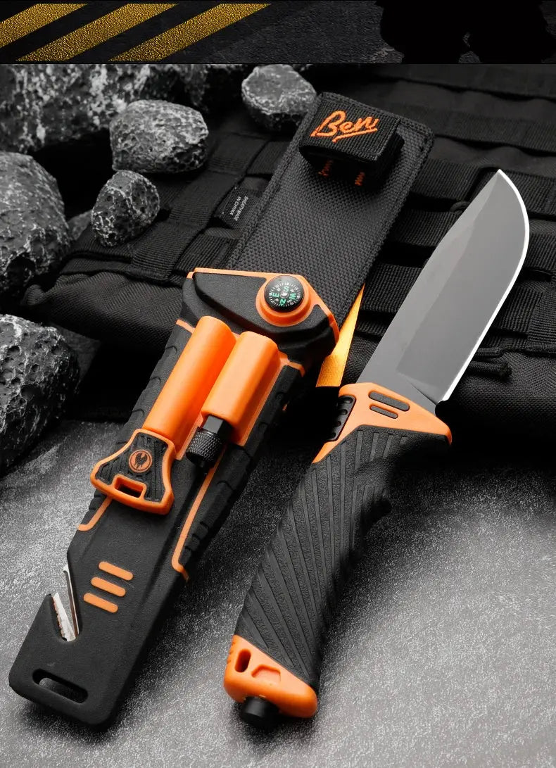 Gb 1500 Fixed Blade Knife Military High Quality Outdoor Camping Hunting Survival - Suncollections