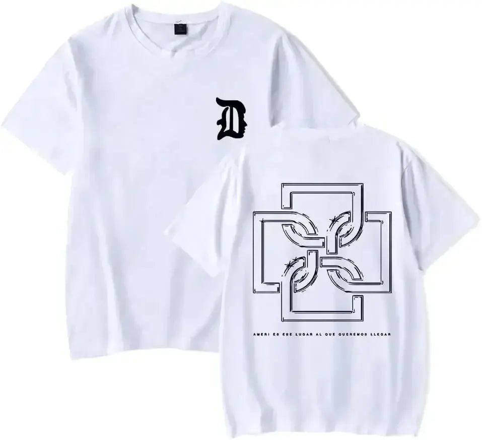 Summer Santa T-Shirt Duki Merch T Shirt Short Sleev Casual Print Men Pure Cotton Short Sleeve High-quality Men's Clothing 71811 - Suncollections