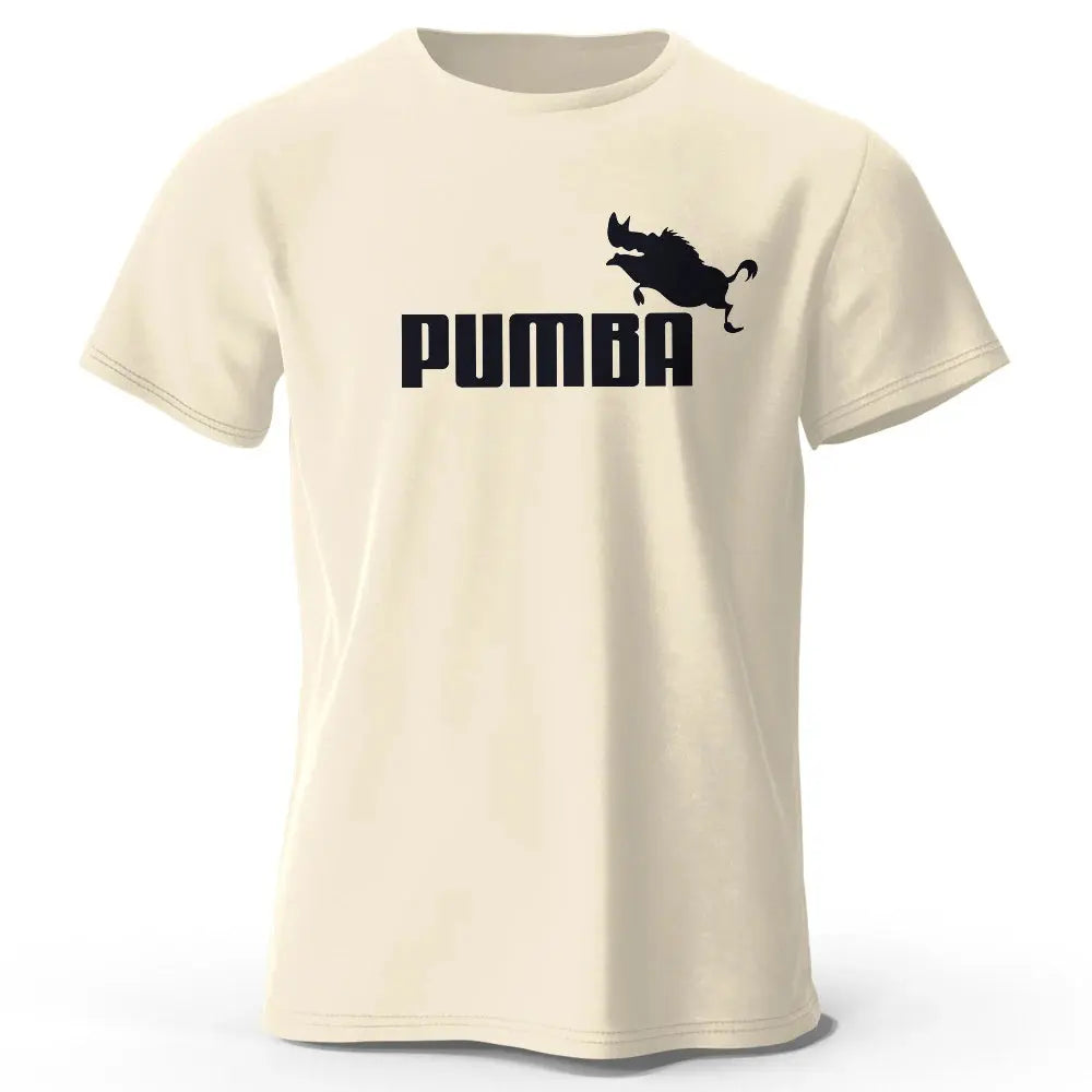 Joke The Pumba Printed Men's T-Shirt 100% Cotton Oversized Funny Graphic Tees for Men Summer Tops - Suncollections
