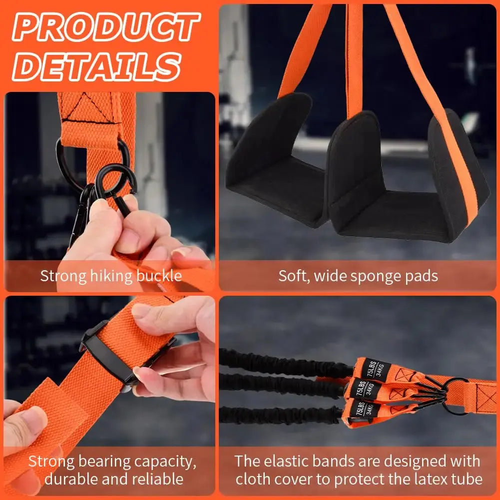 Pull Up Assistance Bands Set Resistance Strap for Pull-ups Assist - Suncollections