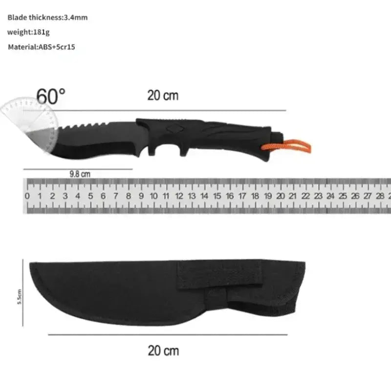 Outdoor Camping Tactical Straight Knife, Portable Outdoor Tool Knife - Suncollections