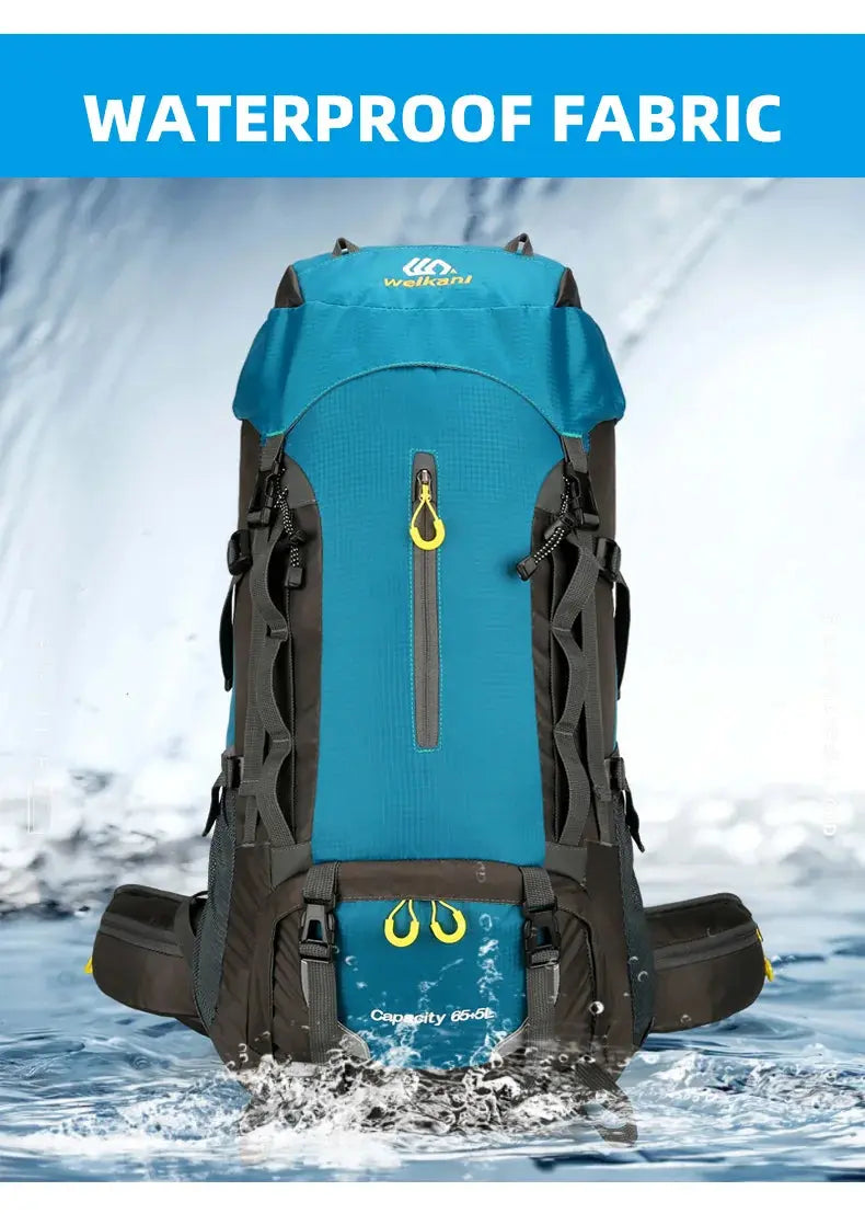 70L Camping Backpack Large Capacity Hiking Travel Outdoor Sports Waterproof Trekking Climbing Mountaineering Double Shoulder Bag - Suncollections