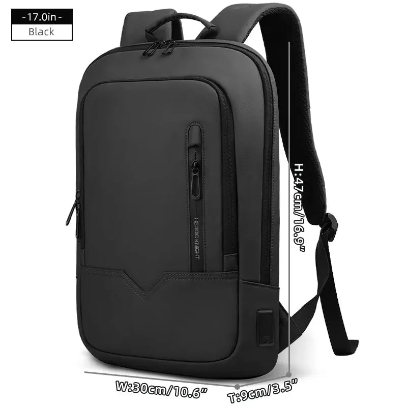 Heroic Knight Laptop Work Backpack Slim Men Waterproof Multifunctional 15.6"17" Business Trip Backpack Fashion Male School Bag - Suncollections