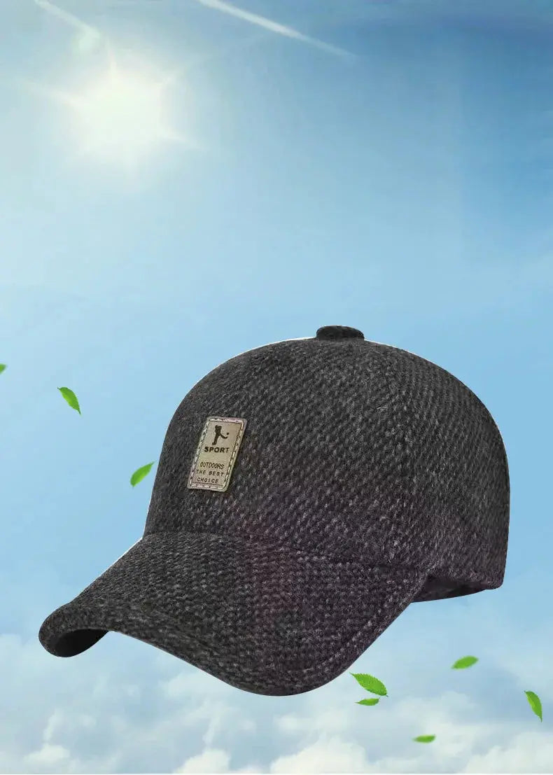 Cotton Hat Men's Hat Autumn And Winter Middle-Aged Dad Cloth Hat Single Old Man Windshield Baseball Hat Sun Hat - Suncollections