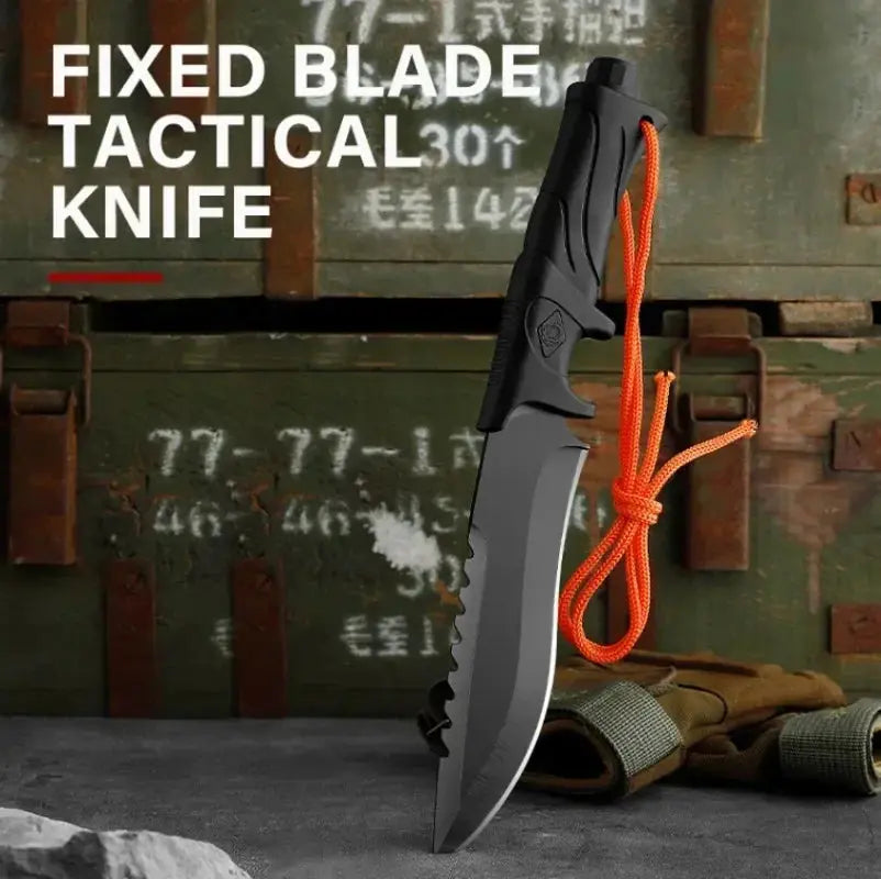 Outdoor Camping Tactical Straight Knife, Portable Outdoor Tool Knife - Suncollections