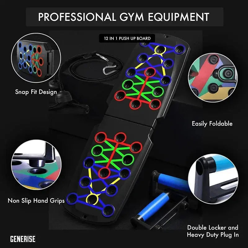 Push Up Board 21 in 1 Portable Folding Exercise Station - Suncollections