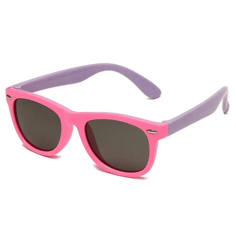 Kids Silicone Round Sunglasses Classic UV400 Eyewear for Boys Girls Computer Goggles Children Sunglasses UV Protection Eyewear - Suncollections