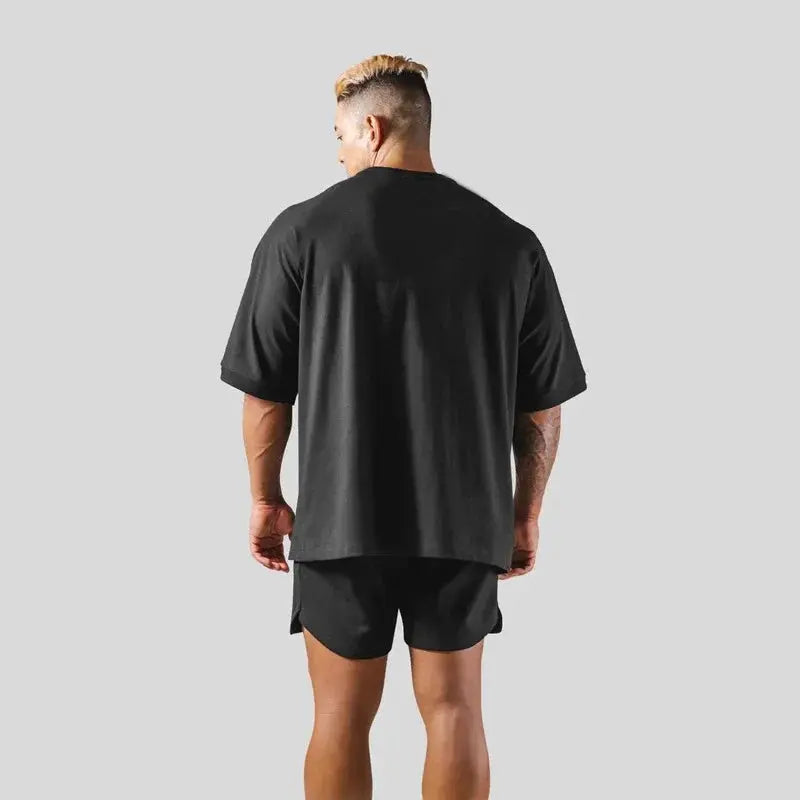 LYFT Men T-Shirt Summer Oversize T Shirts Fashion Cotton Letter Print Shirt Sports Training Pattern Casual Streetwear Male Tees Suncollections